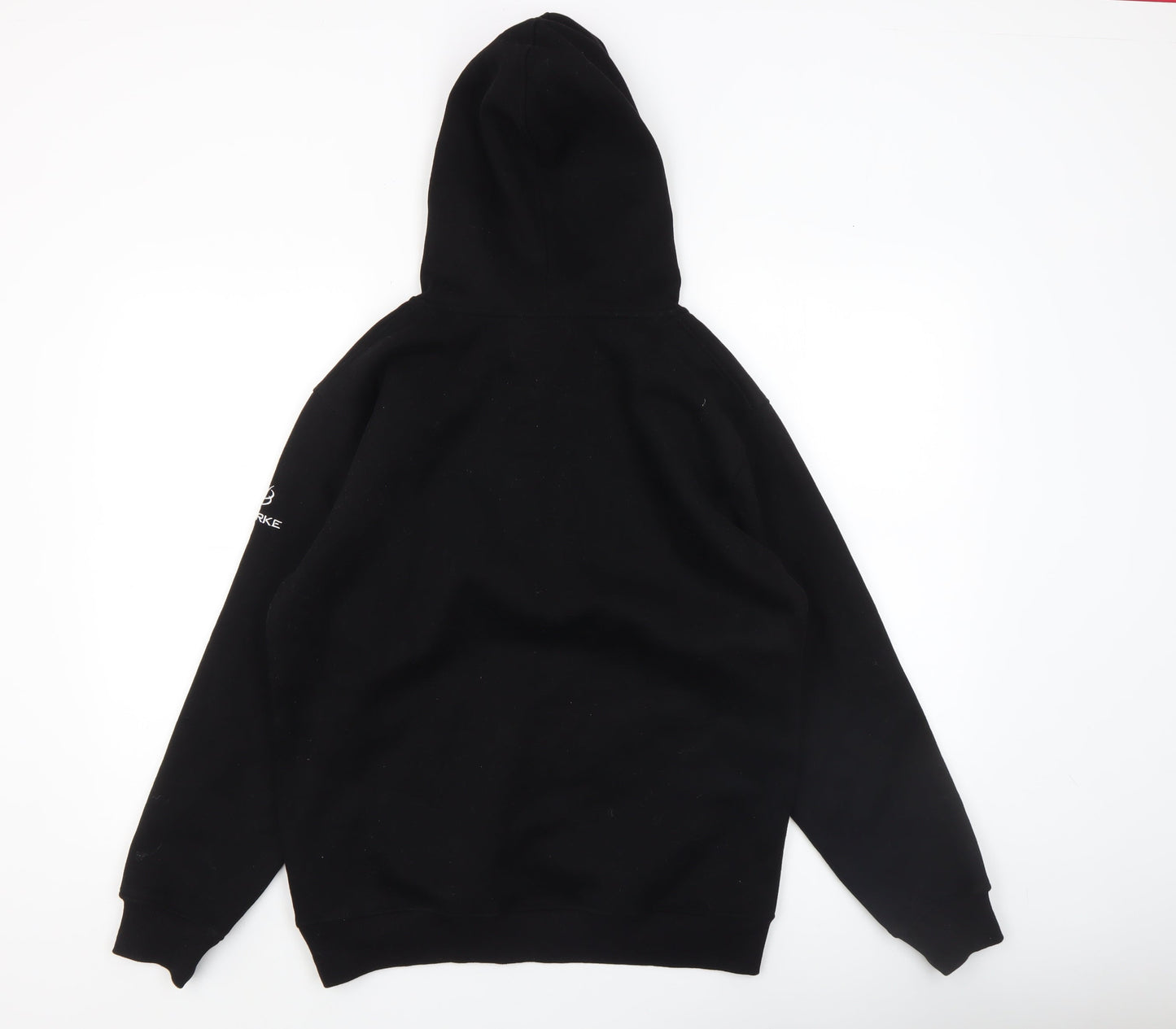 Bourke Men's Black Pullover Hoodie Medium Graphic Sports Sweatshirt