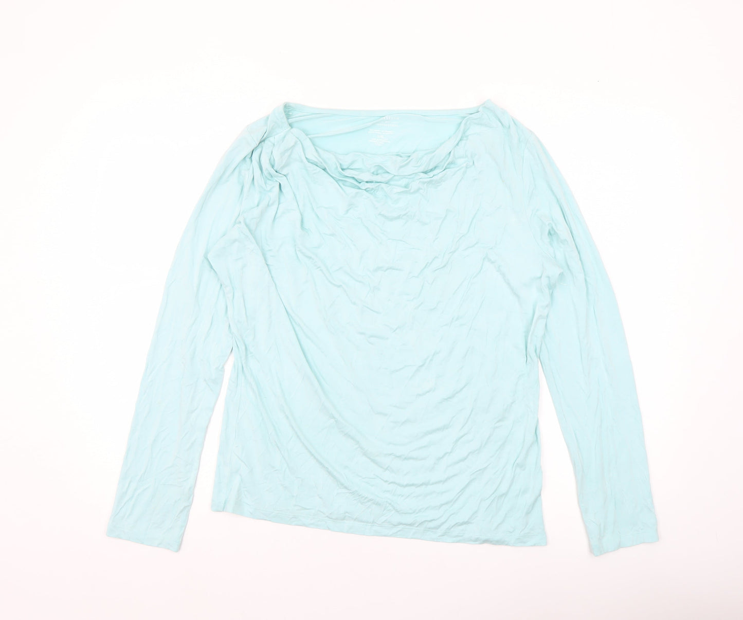 Lord & Taylor Women’s Blue Long Sleeve Basic Jersey Top Size L