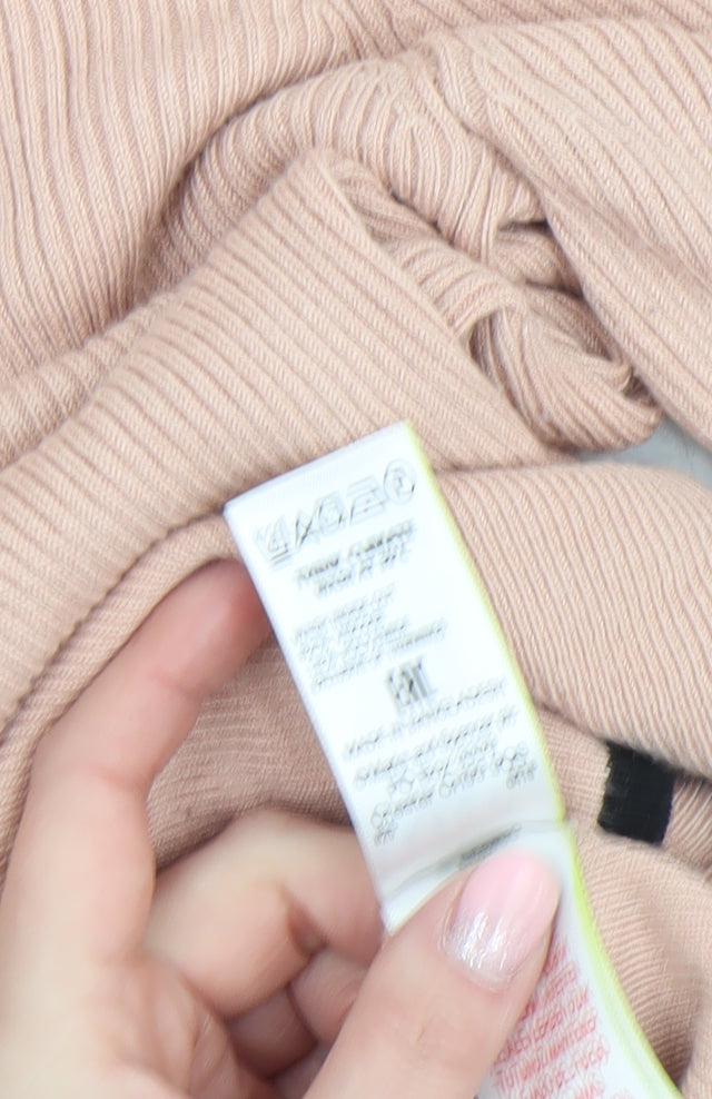 Marks and Spencer Women's Beige Crew Neck Long Sleeve Jumper Size 10