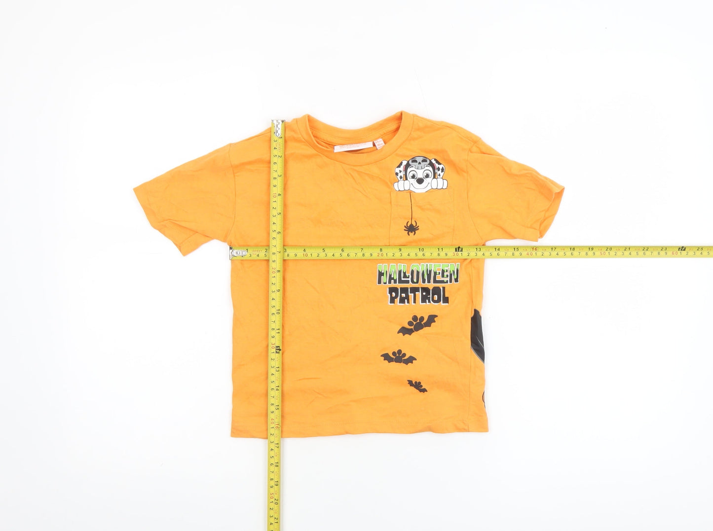 Nickelodeon Paw Patrol Boys Orange Halloween Short Sleeve T-Shirt 4-5 Years