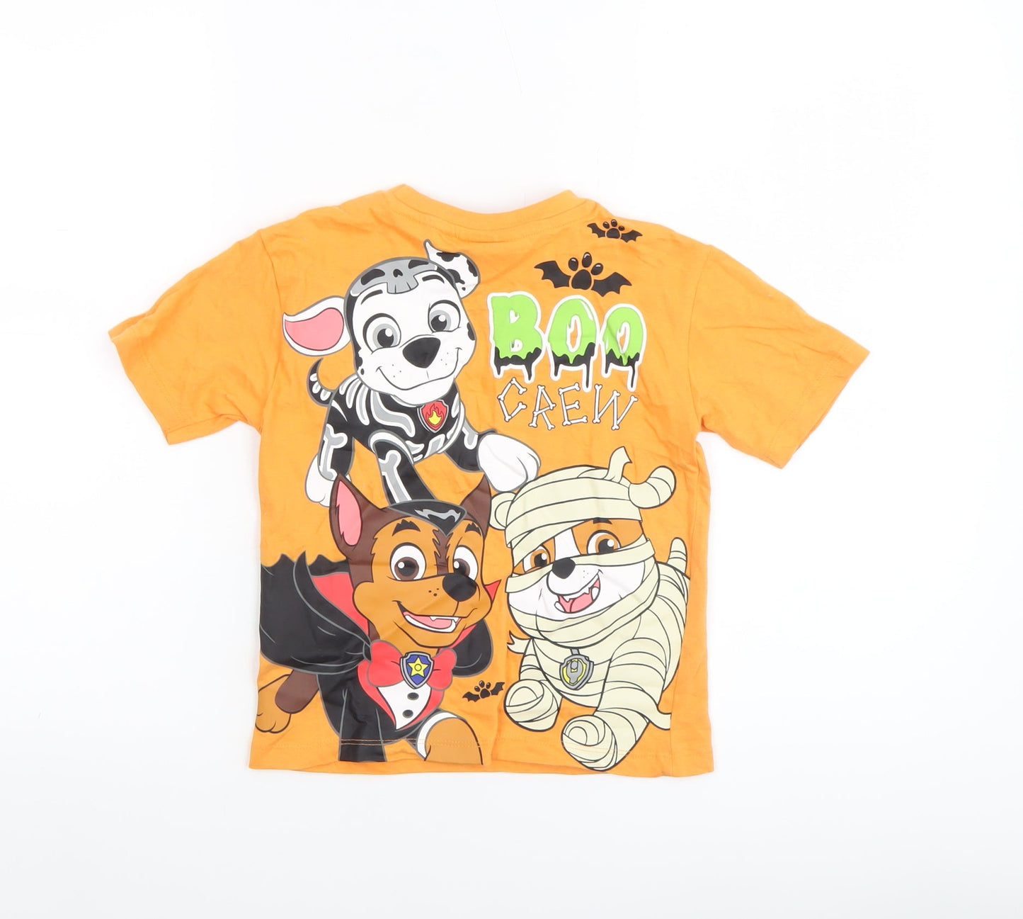Nickelodeon Paw Patrol Boys Orange Halloween Short Sleeve T-Shirt 4-5 Years