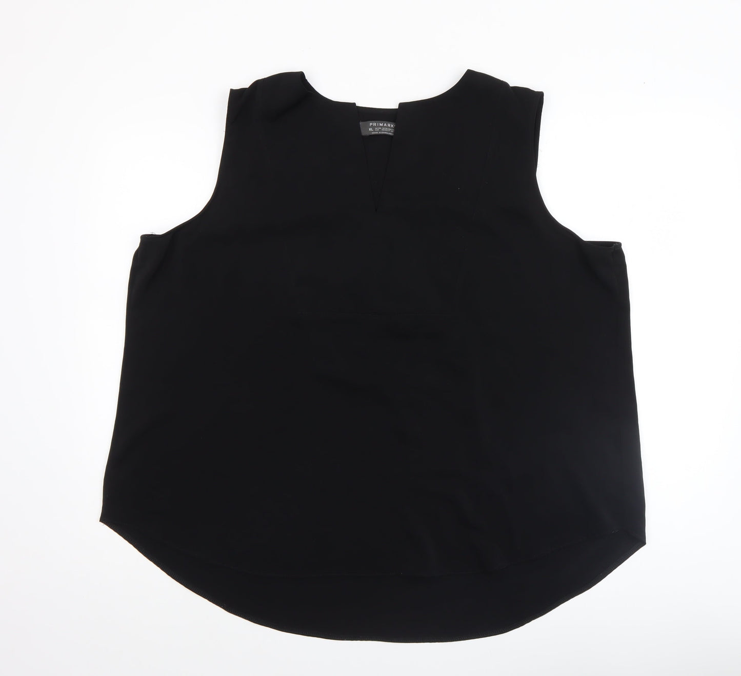 Primark Women’s Black XL Sleeveless V-Neck Basic Blouse
