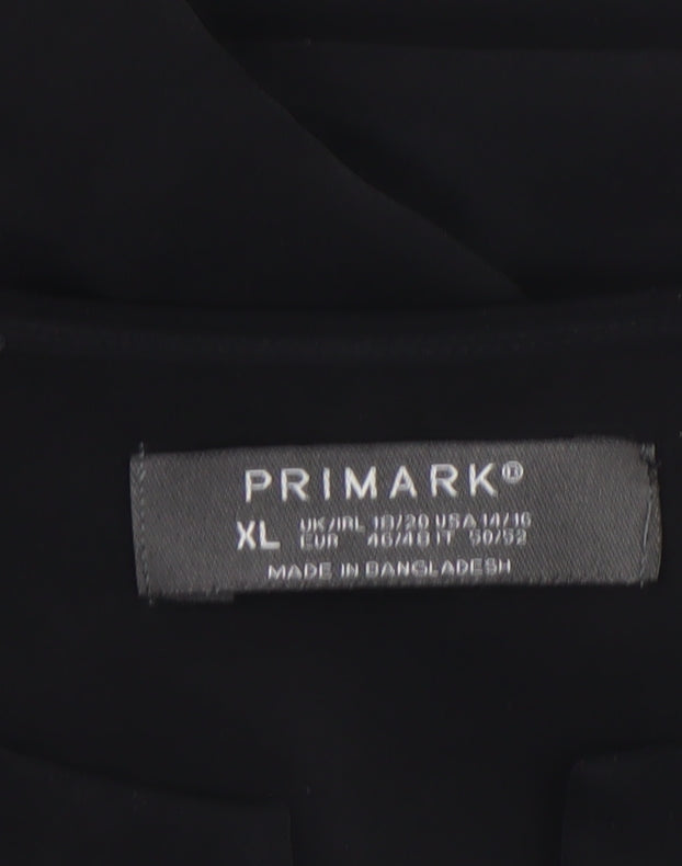Primark Women’s Black XL Sleeveless V-Neck Basic Blouse