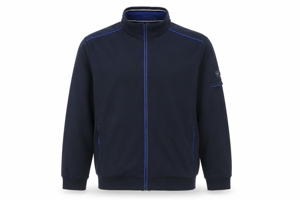 Marco Capelli Men’s Blue XL Bomber Jacket Stand Collar Lightweight Zip