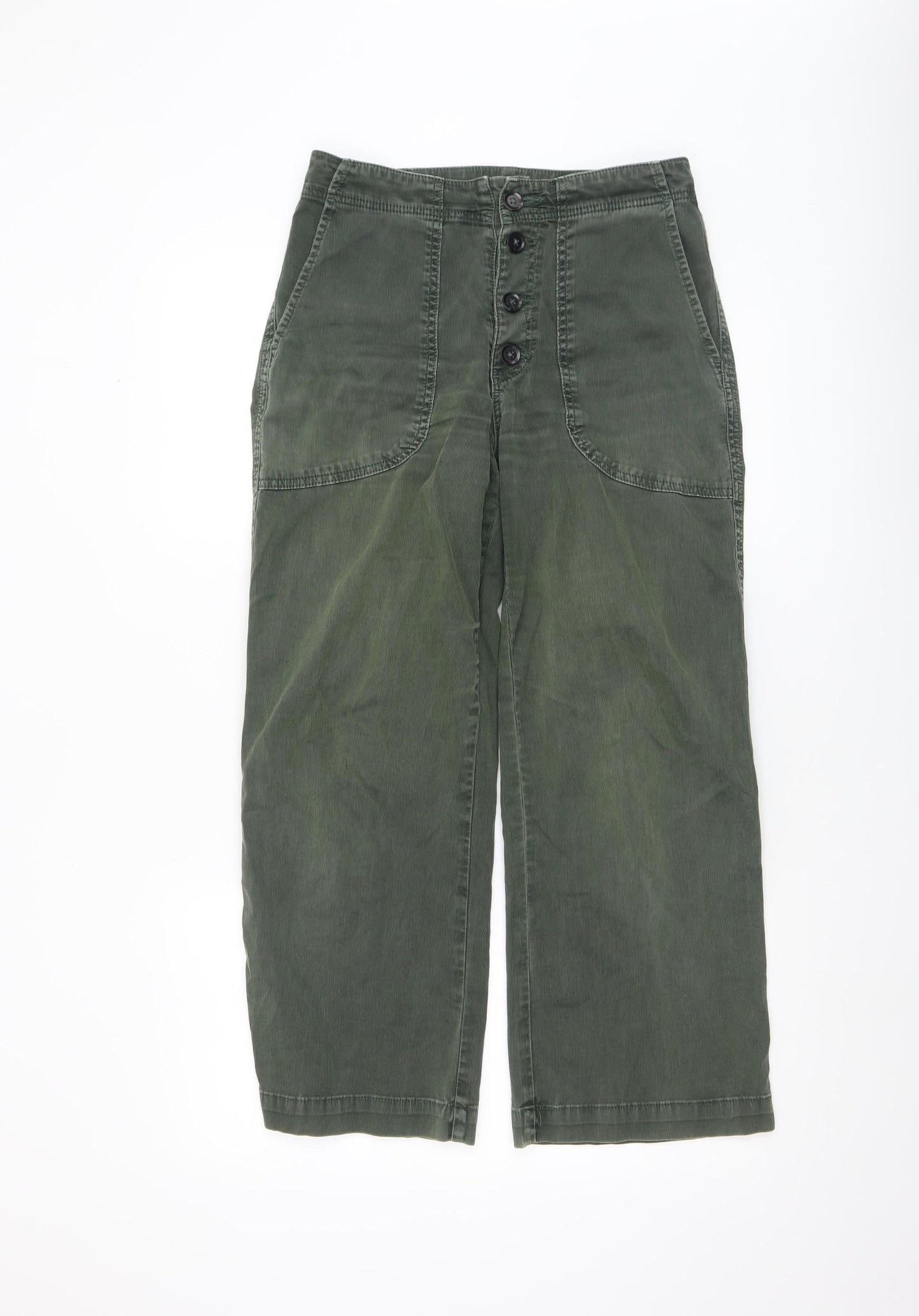 Adriano Goldschmied Women's Green Chino Trousers Size 27R