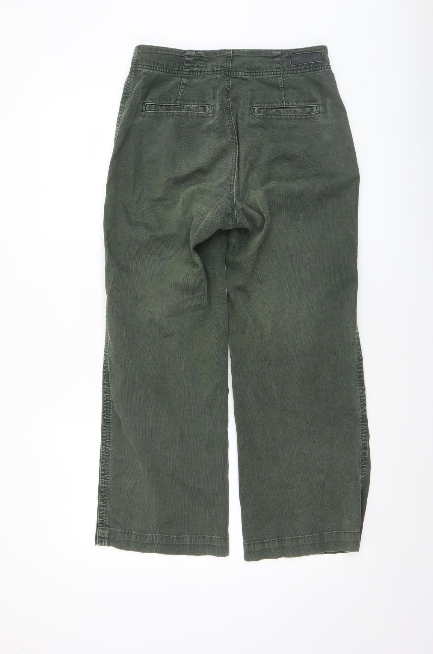 Adriano Goldschmied Women's Green Chino Trousers Size 27R