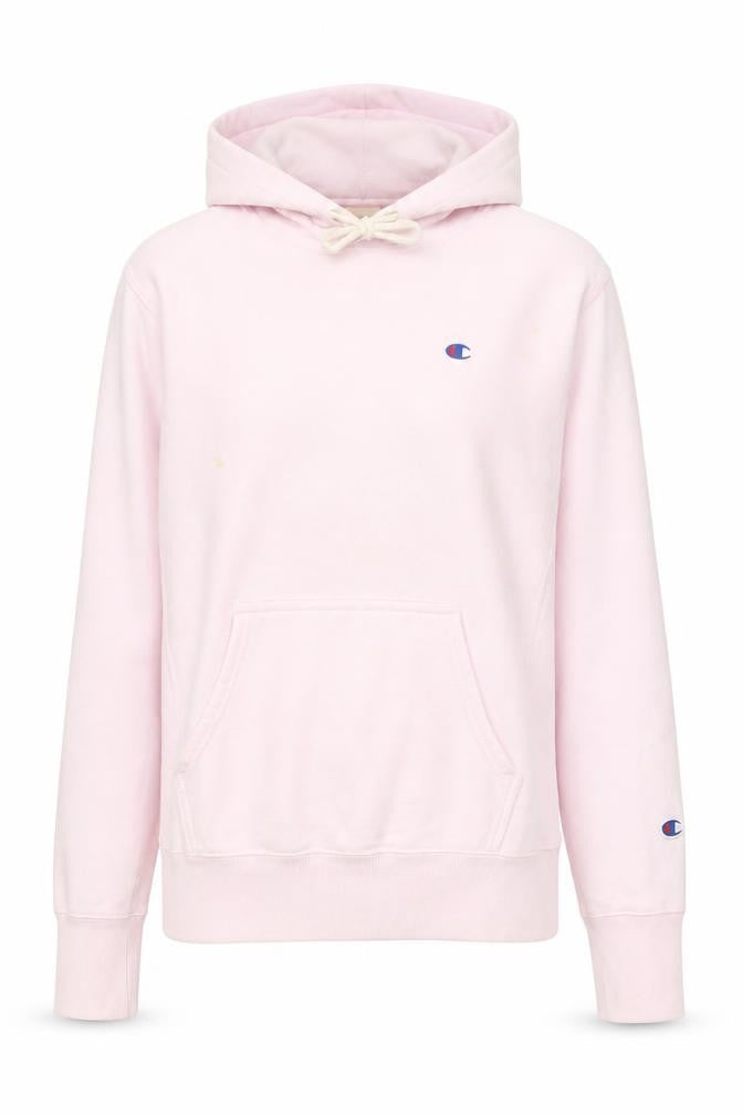 Champion Womens Pink Small Reverse Weave Pullover Hoodie