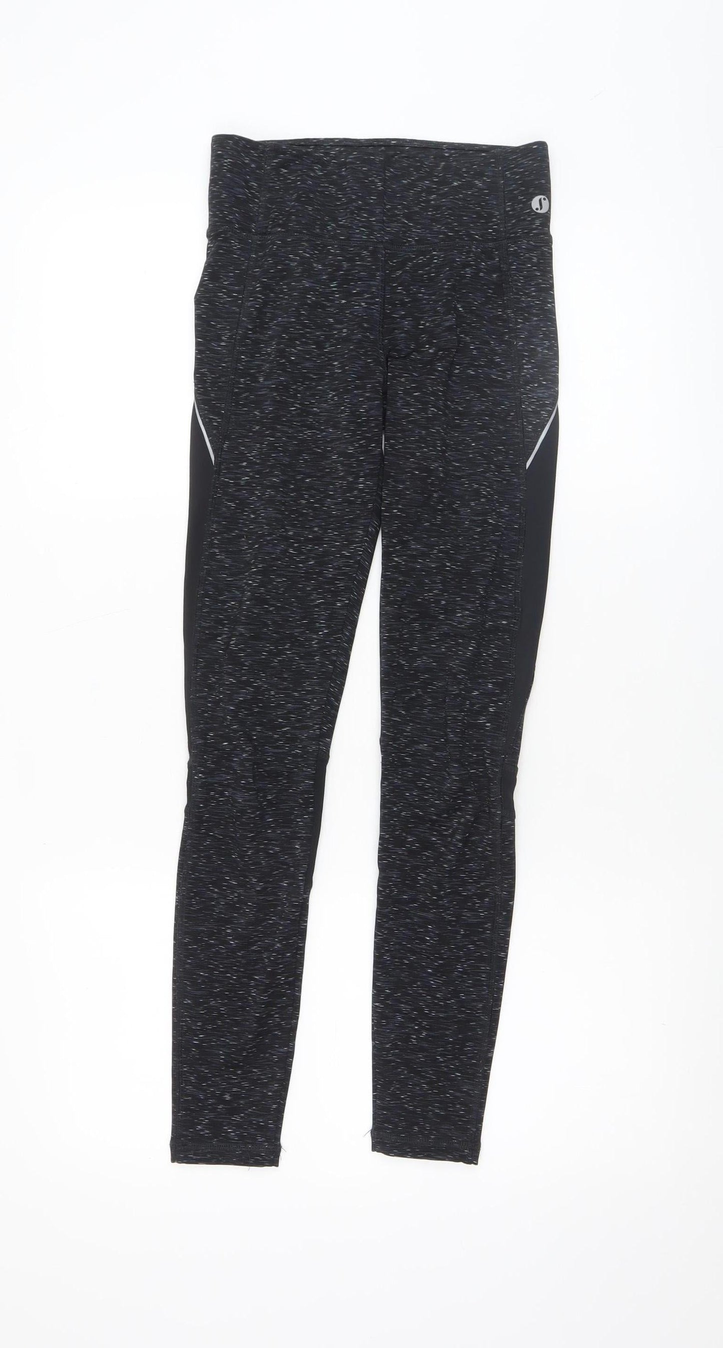New Look Women’s Black XS Slim Fit Moisture Wicking Sport Leggings