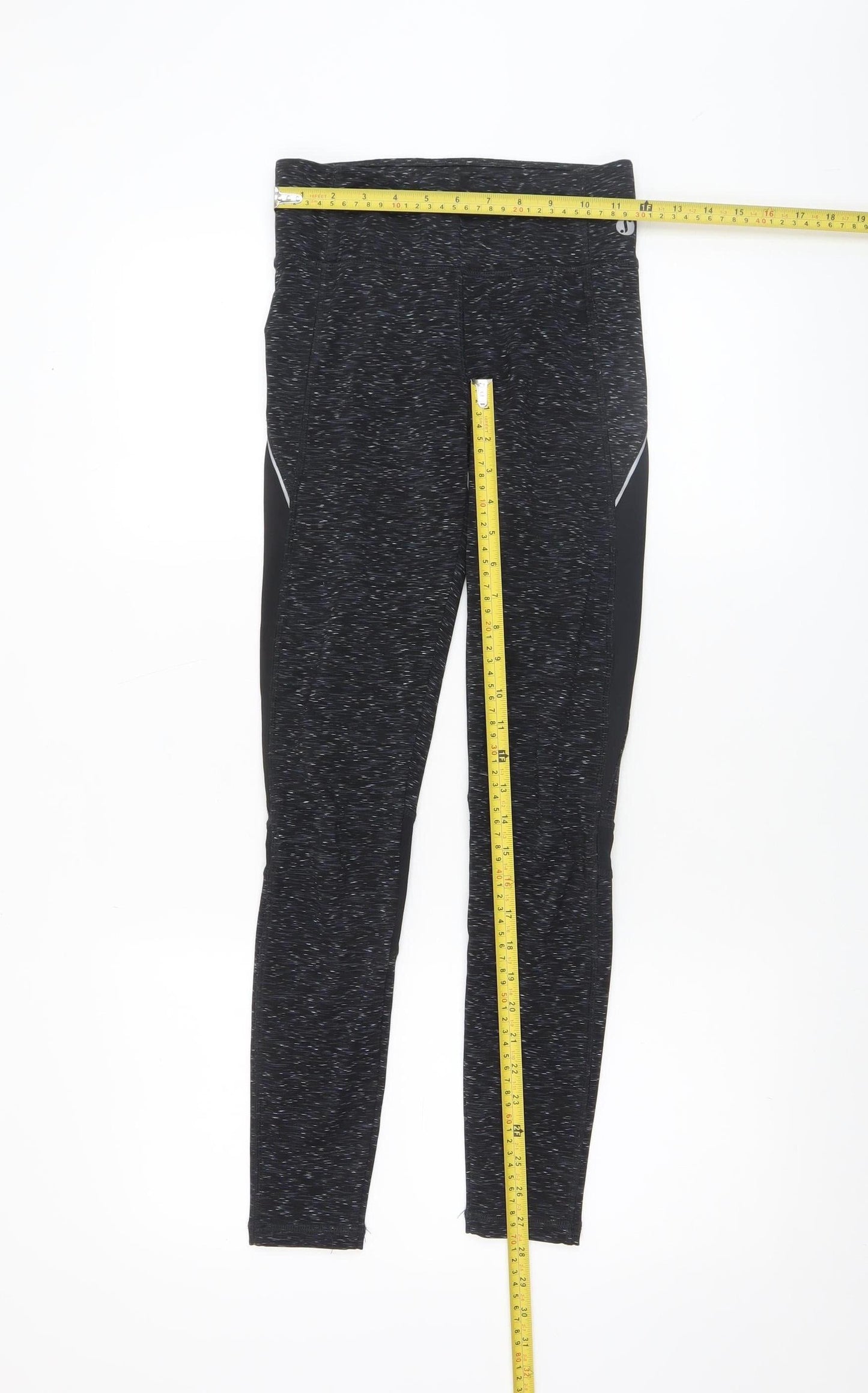 New Look Women’s Black XS Slim Fit Moisture Wicking Sport Leggings