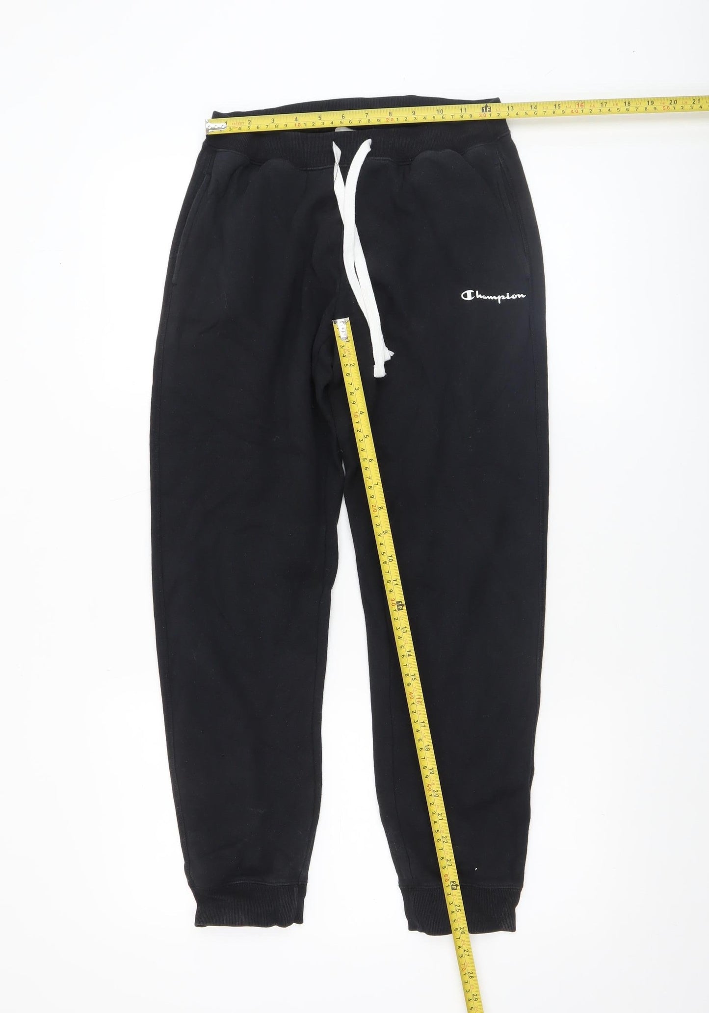 Champion Womens Black Jogger Sweatpants Small Fleece Elastic Waist