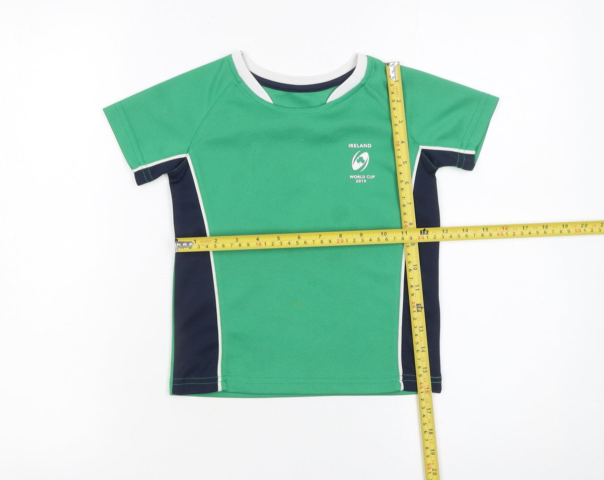St. Bernard Ireland World Cup 2019 Green Boys 5 Years Sports T-Shirt