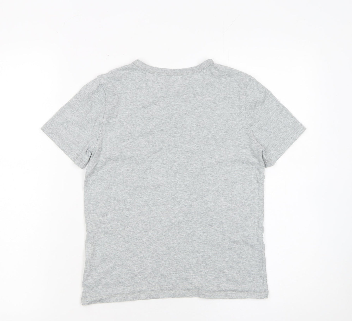 GAP Kids Boys Grey No Prob-llama Graphic Short Sleeve T-Shirt M