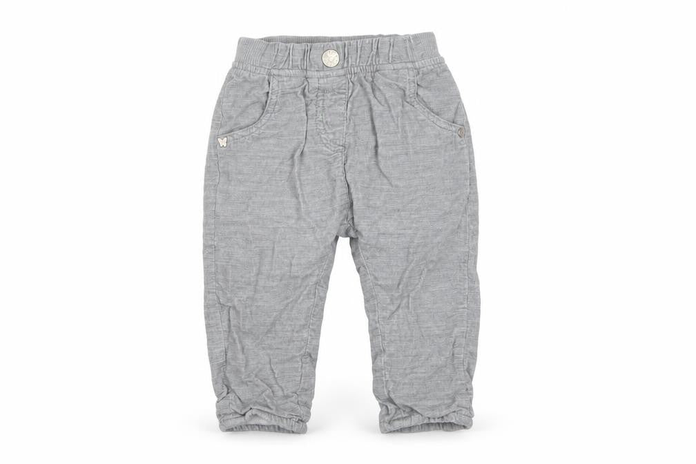 Next Grey Cotton Baby Jogger Trousers 6-9 Months Unisex Comfortable Fit