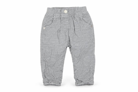Next Grey Cotton Baby Jogger Trousers 6-9 Months Unisex Comfortable Fit