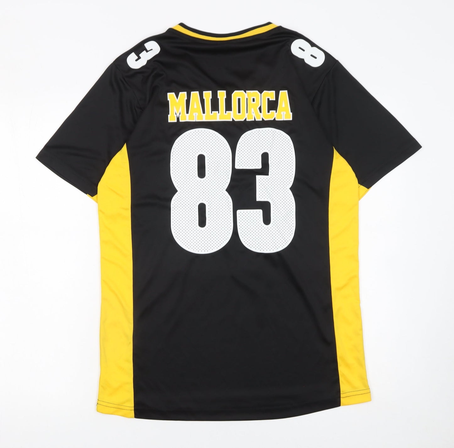 Sport Zone Men's Black Yellow Mallorca 83 Jersey T-Shirt Size M