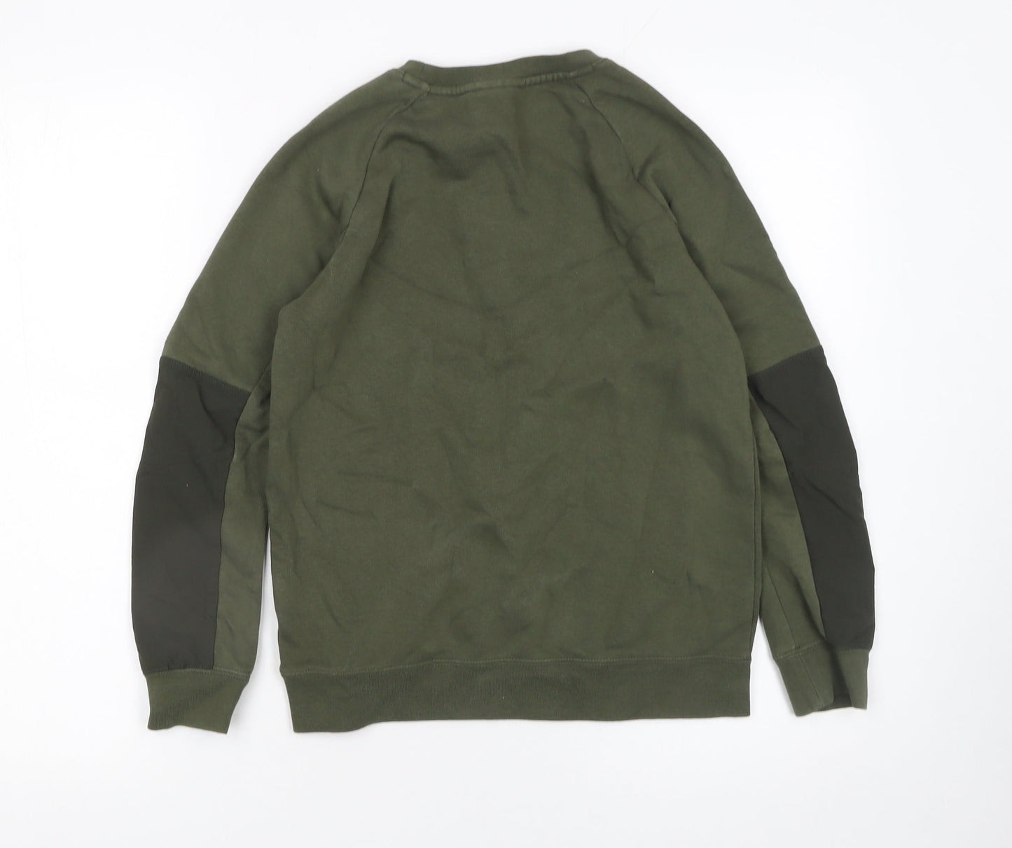 Nike Boys Green Air Max Pullover Sweatshirt M Regular Fit Fleece