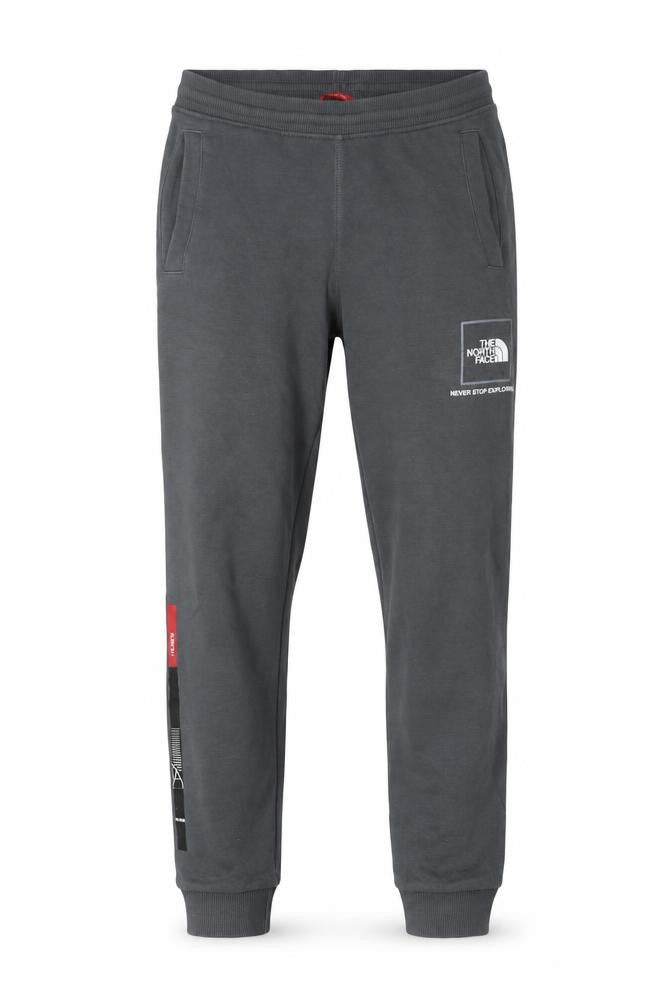 The North Face Boys Grey Joggers L Elastic Waist Cotton Blend Sweatpants