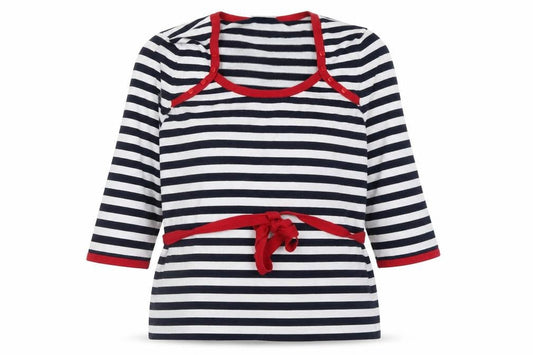 Wallis Women’s Multicoloured Stripe 3/4 Sleeve Pullover Jumper Size 16