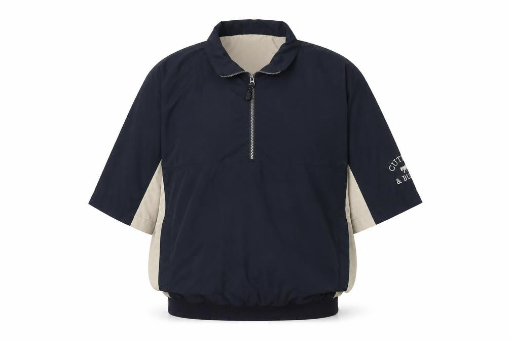 Cutter & Buck Men's Blue M 1/2 Zip Collared Golf Sweatshirt