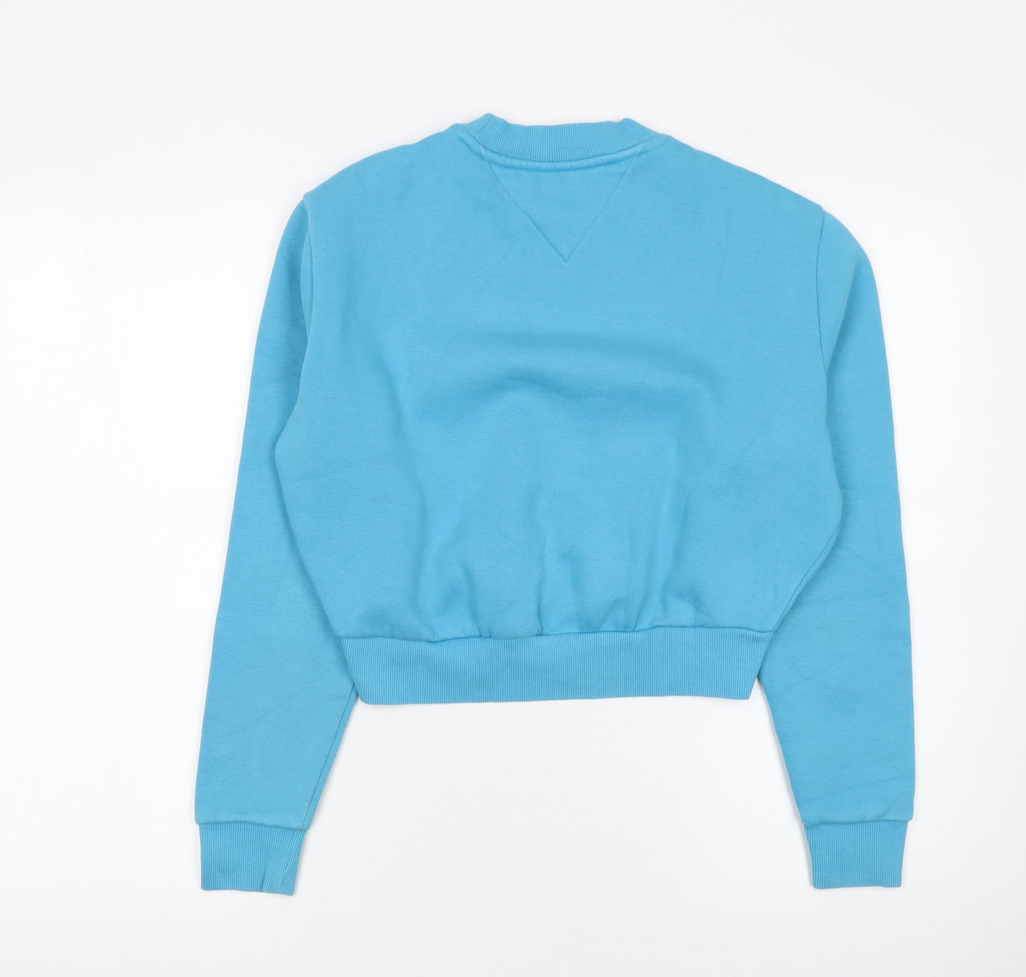 Tommy Jeans Women's Blue Cotton Crew Neck Pullover Sweatshirt XS