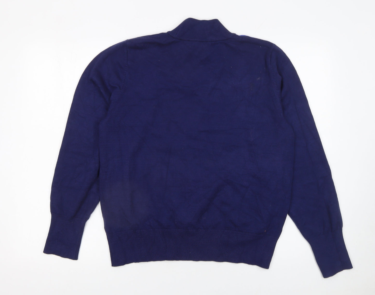 Kelly & Grace Women's Multicoloured Geometric Mock Neck Jumper Size L