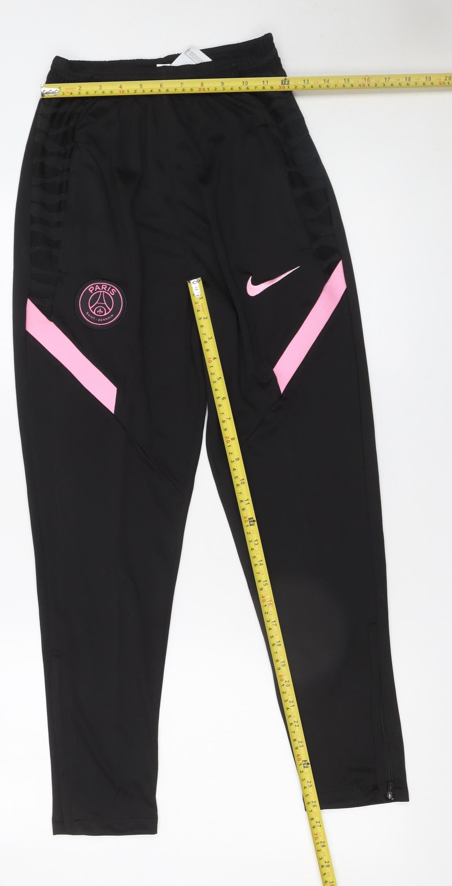 Nike Paris Saint-Germain Black Jogger Trousers Men's Small Polyester