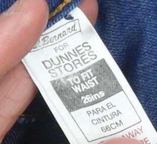St Bernard for Dunnes Stores Women's Blue High Rise Denim Shorts Size 26in