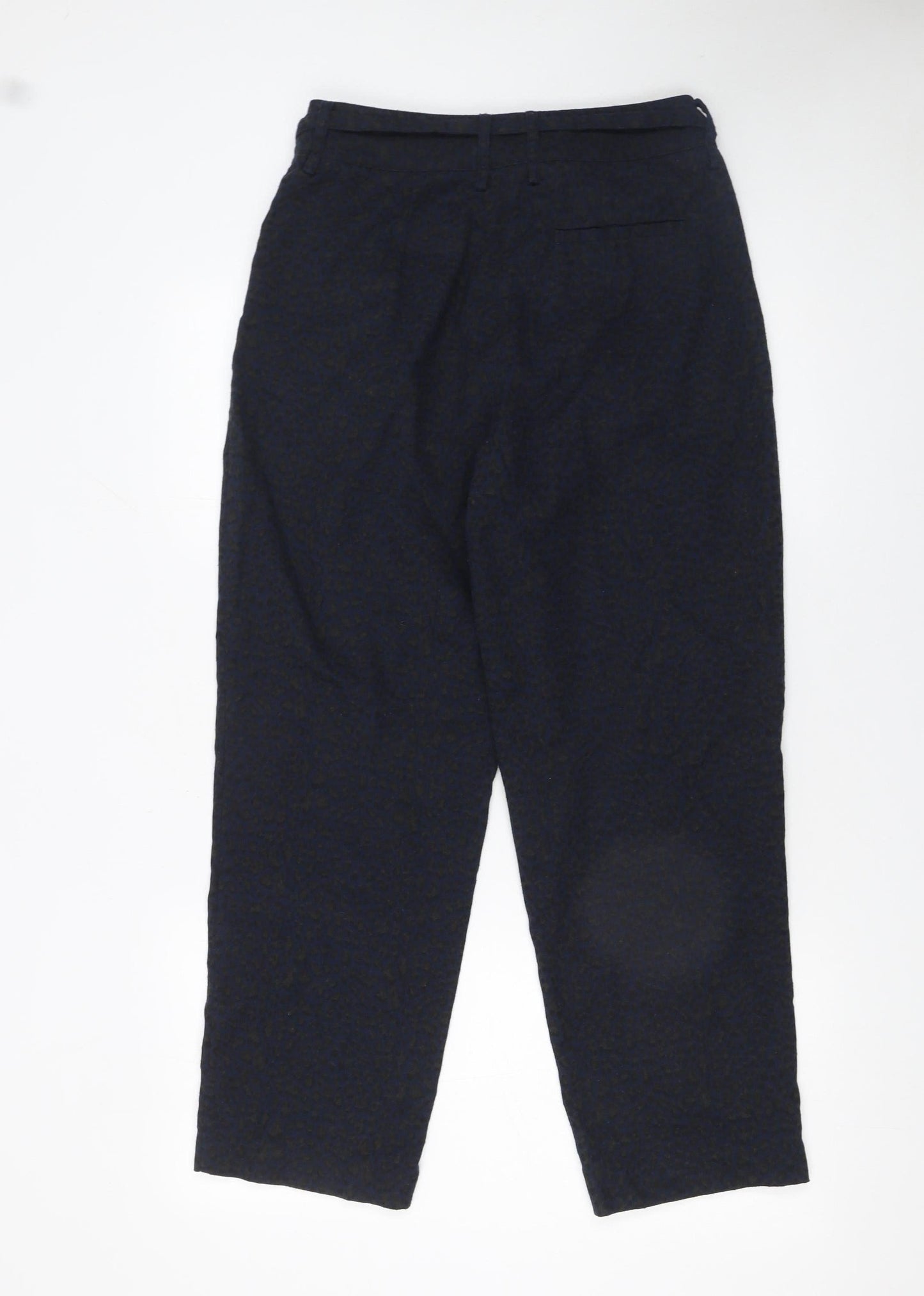 Frnch Paris Women's Blue Animal Print Chino Trousers S