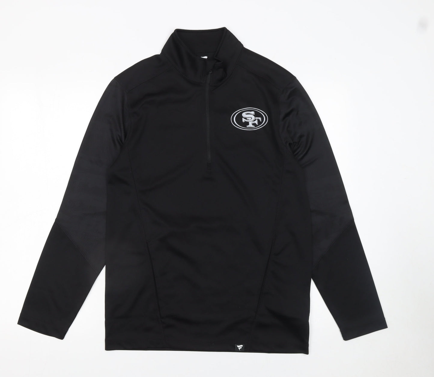 Fanatics Men's Black 1/4 Zip Pullover Sweatshirt Size S