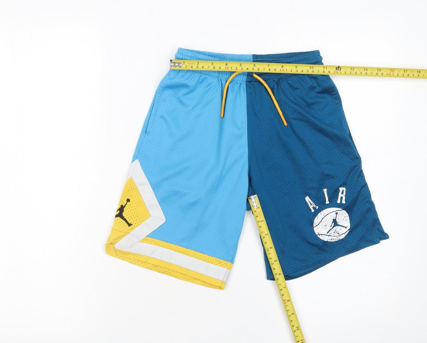 Nike Boys Blue Colourblock Athletic Basketball Shorts 8-10 Years