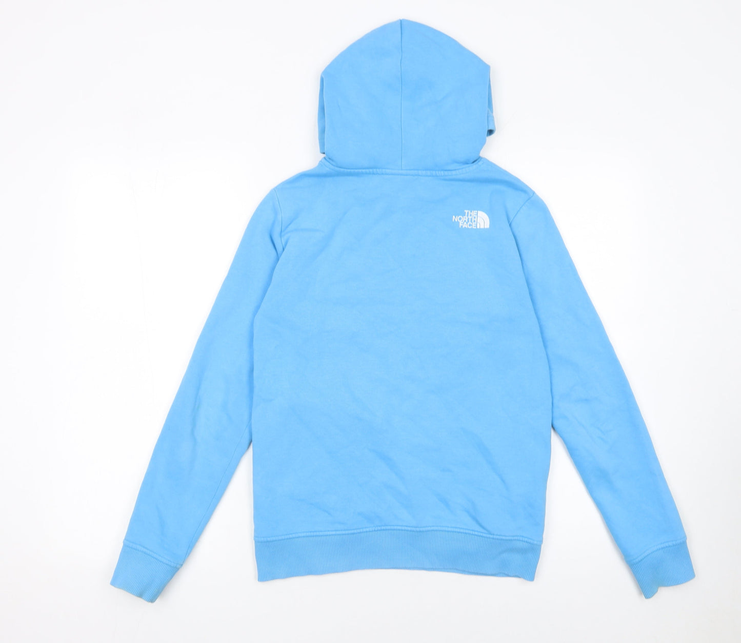 The North Face Boys Blue XL Pullover Hoodie Cotton Blend Graphic Sweatshirt