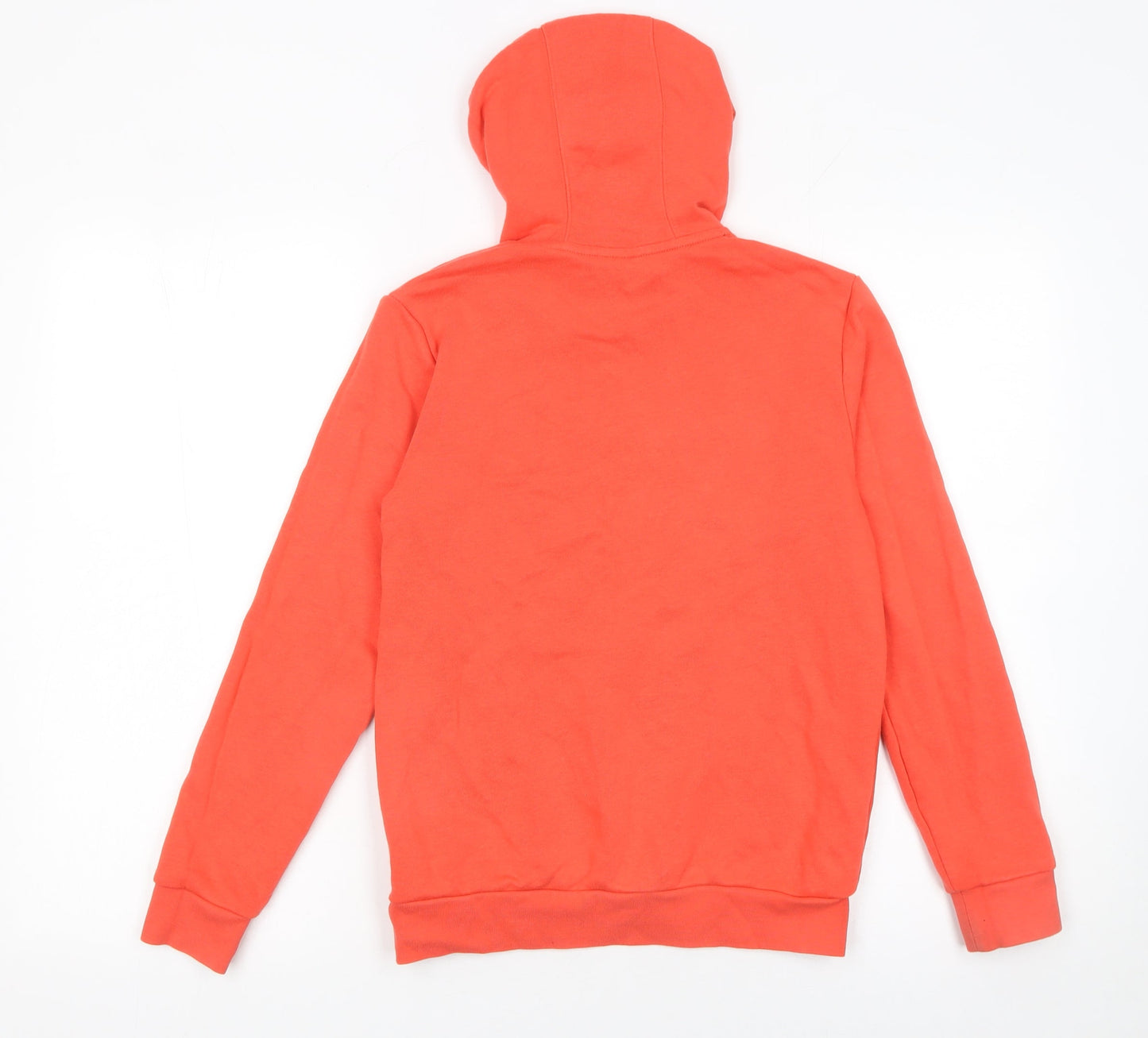 Adidas Boys Orange Adventure Logo Hoodie 11-12 Years Pullover Sweatshirt