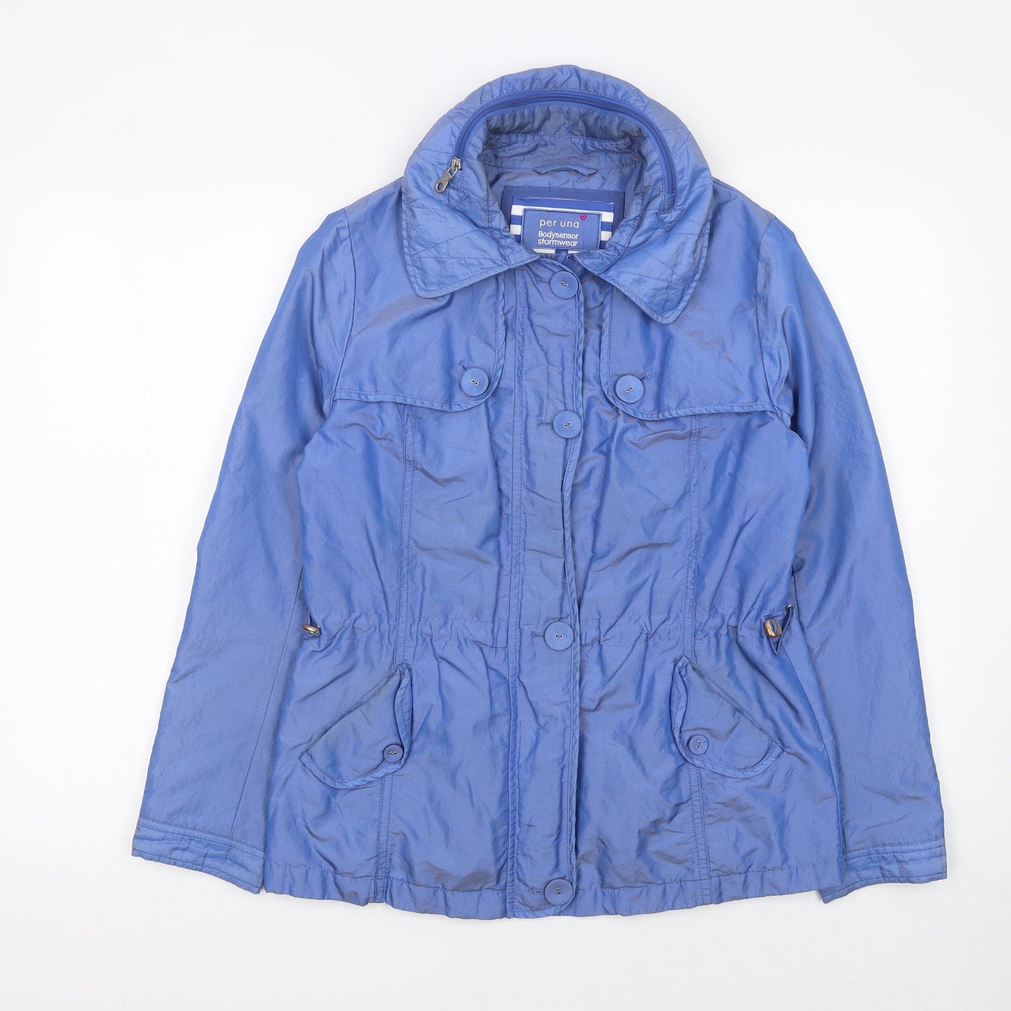 Marks and Spencer Women Blue Size 8 Anorak Jacket