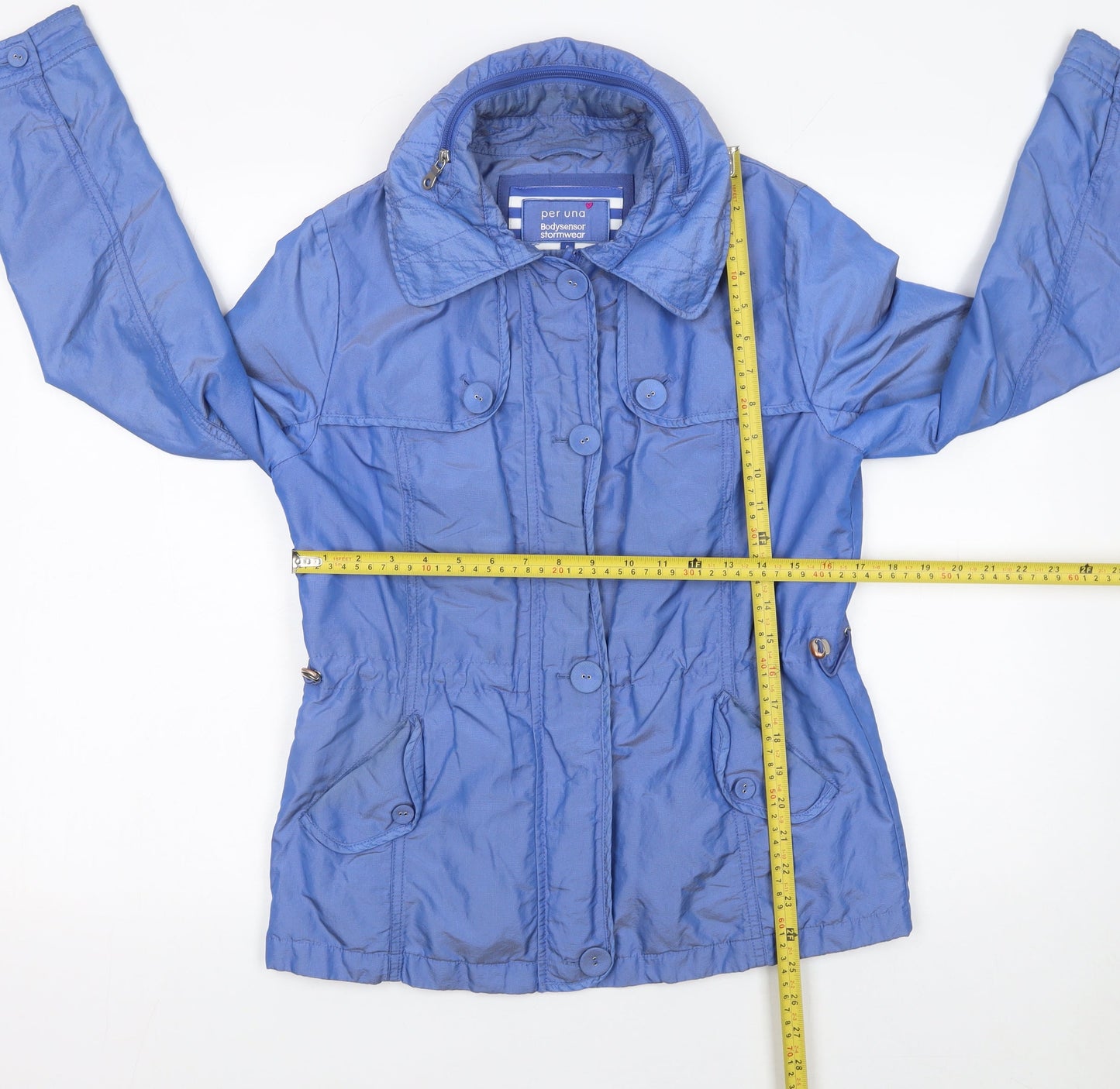 Marks and Spencer Women Blue Size 8 Anorak Jacket