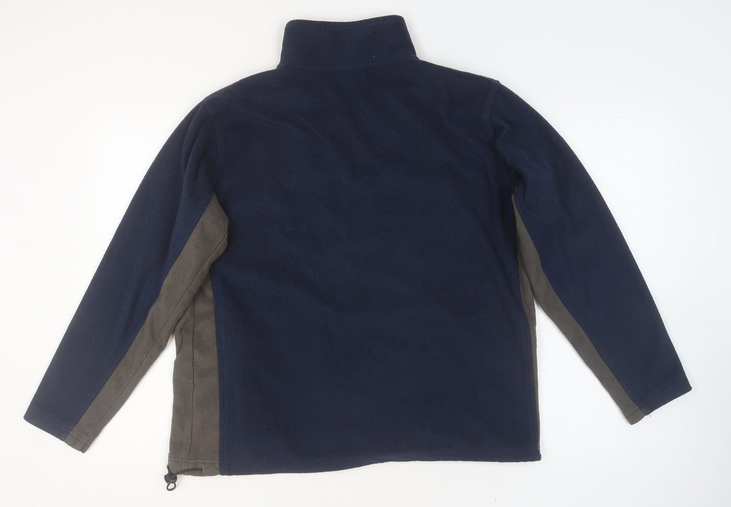 U.S.A.P. Men's Blue Fleece Full Zip Jacket Size L Outdoor Casual