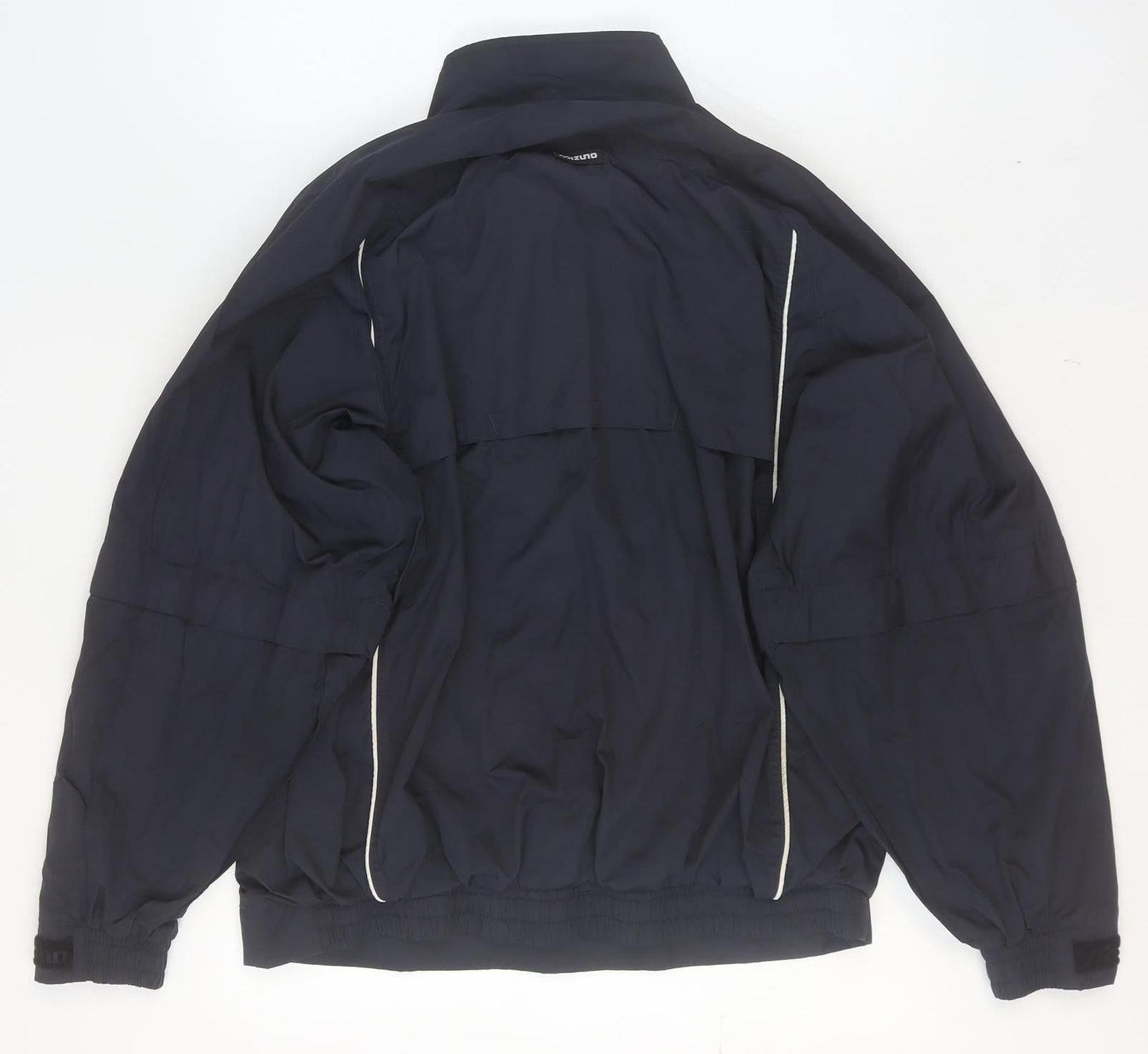 Mizuno Men's Blue Medium Track Jacket Lightweight Polyester