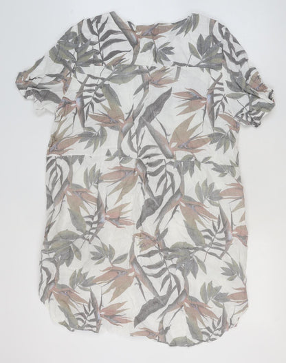 Marisa & Marie Women's Multicoloured Linen Shift Dress 2XL