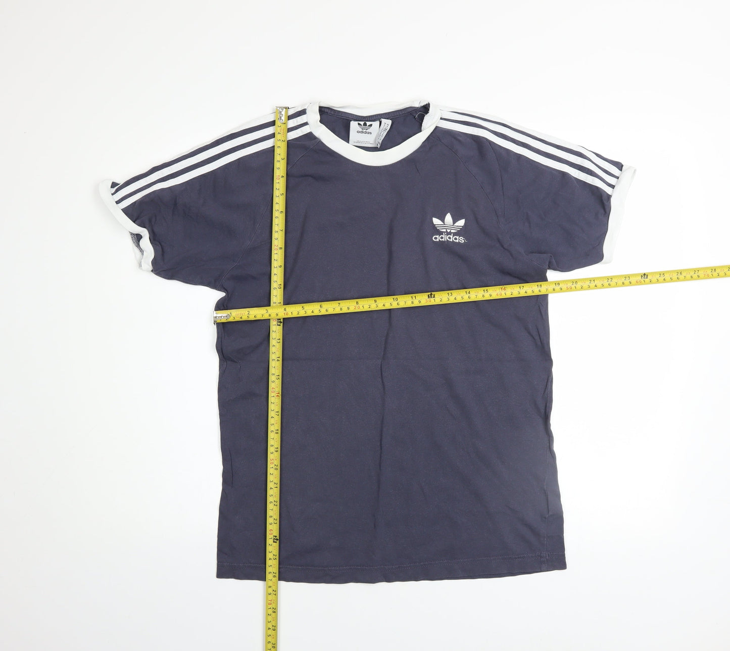 Adidas Men's Navy Blue Short Sleeve Crew Neck Cotton T-Shirt Size M