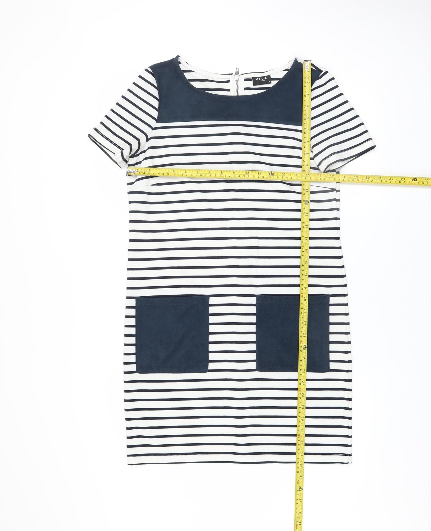Vila Women’s Multicoloured Knee Length Shift Dress Size M