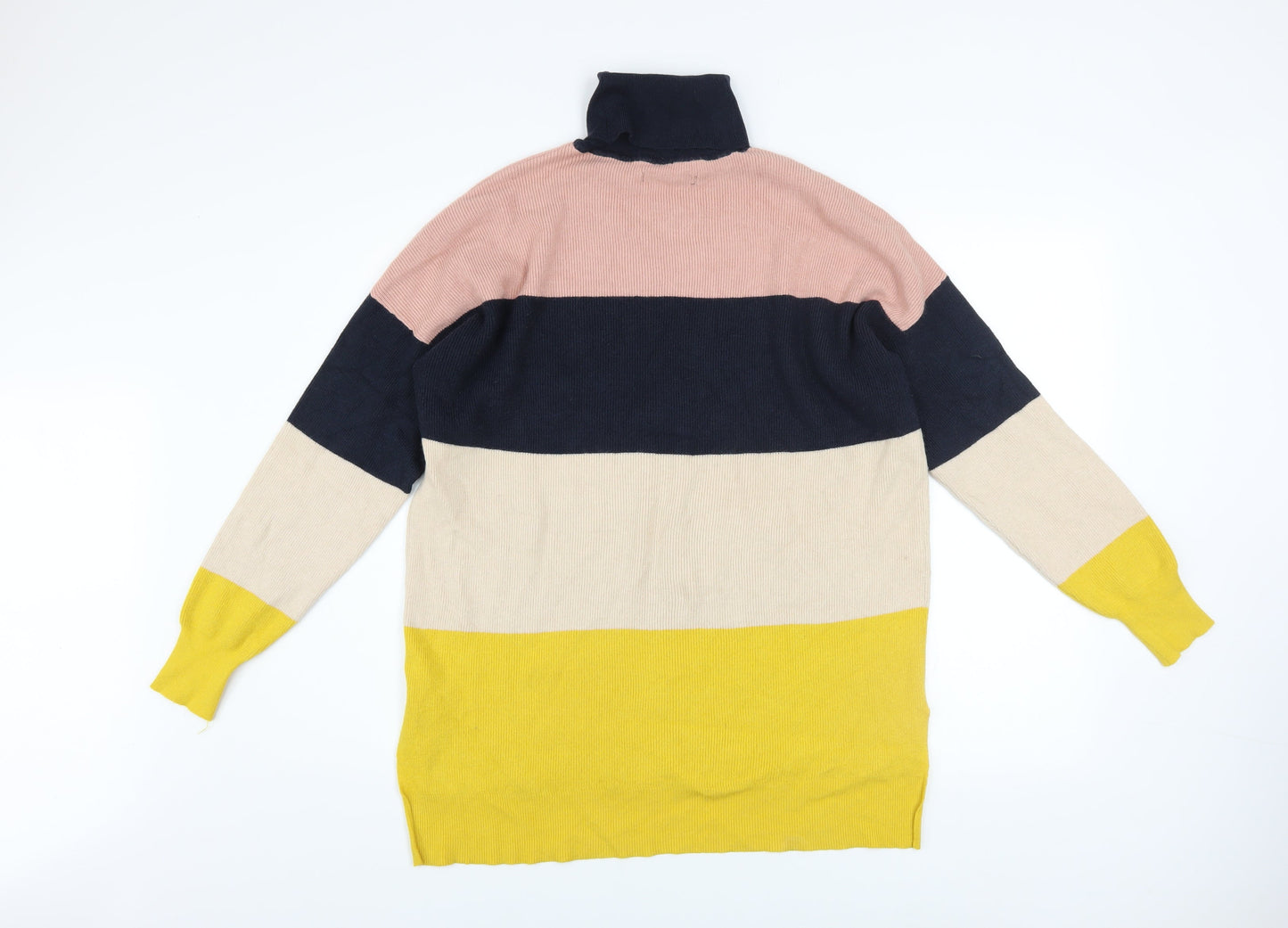 ONLY Women’s Multicolour Roll Neck Long Sleeve Knit Jumper L
