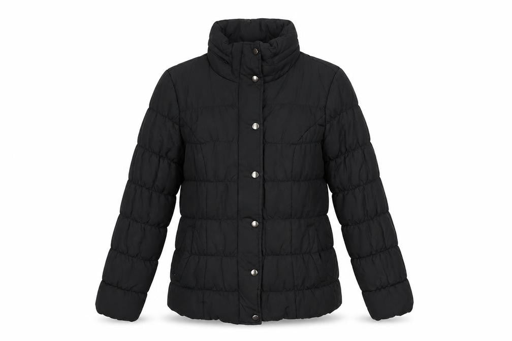 Marks & Spencer Women’s Black Puffer Jacket Size S Lightweight Zip
