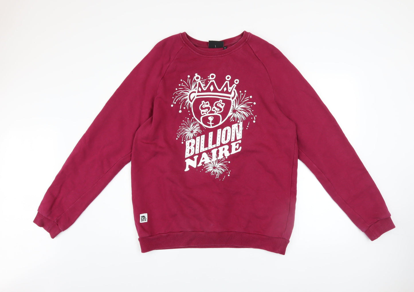 PANUU Mens Red XL Pullover Graphic Print Billionaire Sweatshirt