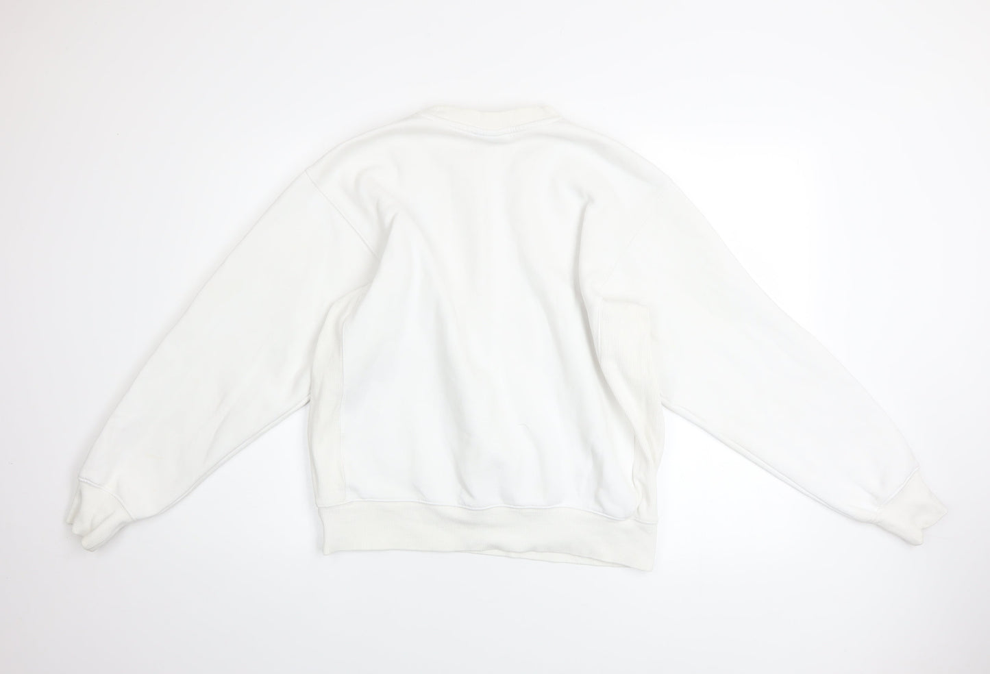 H&M Men’s White Keith Haring Pullover Sweatshirt Size S Oversized Fit
