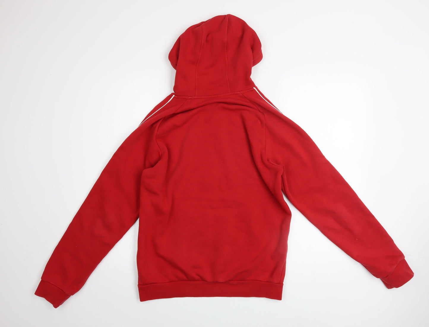 Adidas Men's Red Pullover Hoodie Small Regular Fit Fleece Sweatshirt