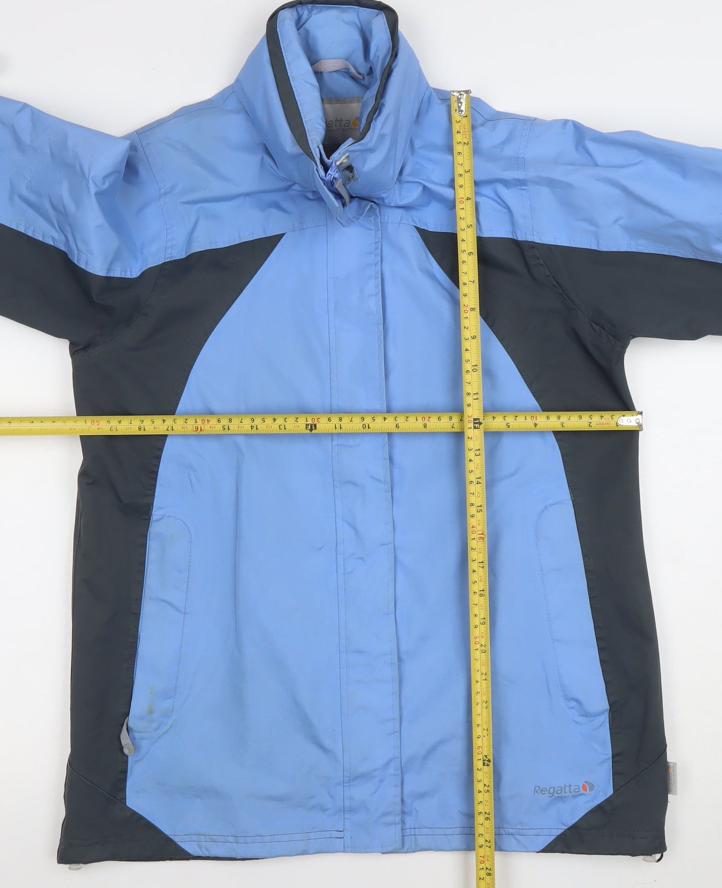 Regatta Womens Blue Waterproof Hydrafort Rain Coat Size 12