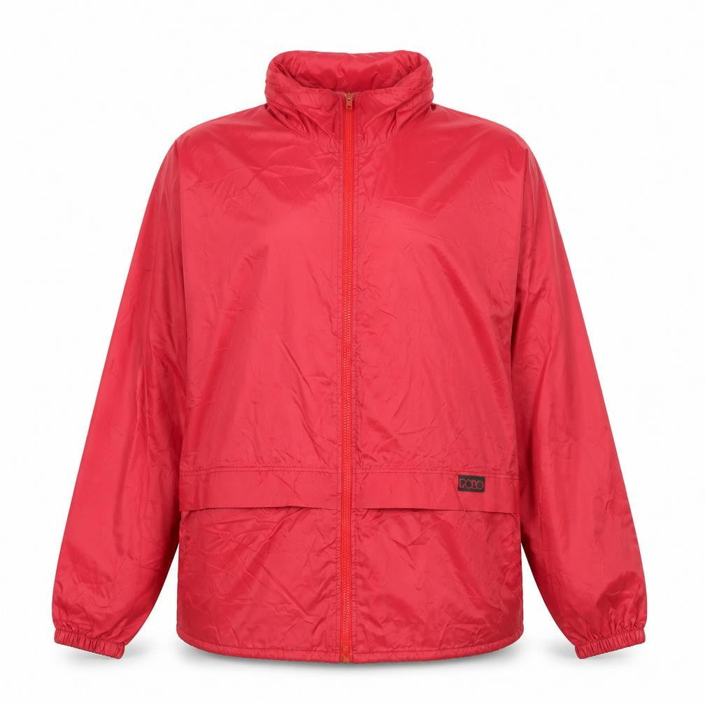 Polo Women Red Windbreaker Jacket M Lightweight Full Zip