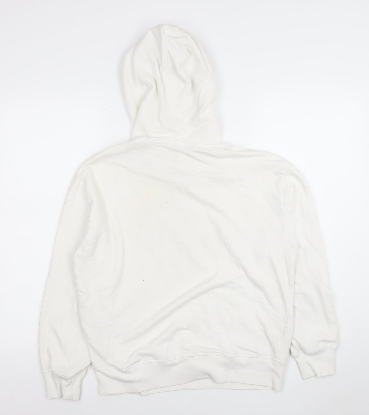 Levi’s Women White Floral Logo Pullover Hoodie Size Small