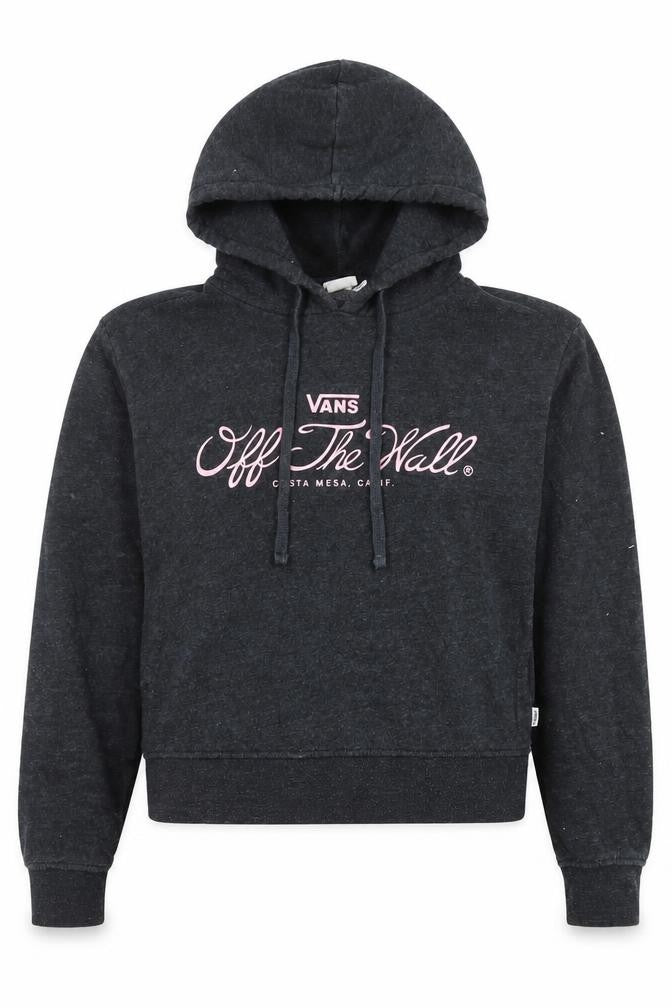 Vans Womens Black XS Pullover Hoodie Off The Wall Graphic