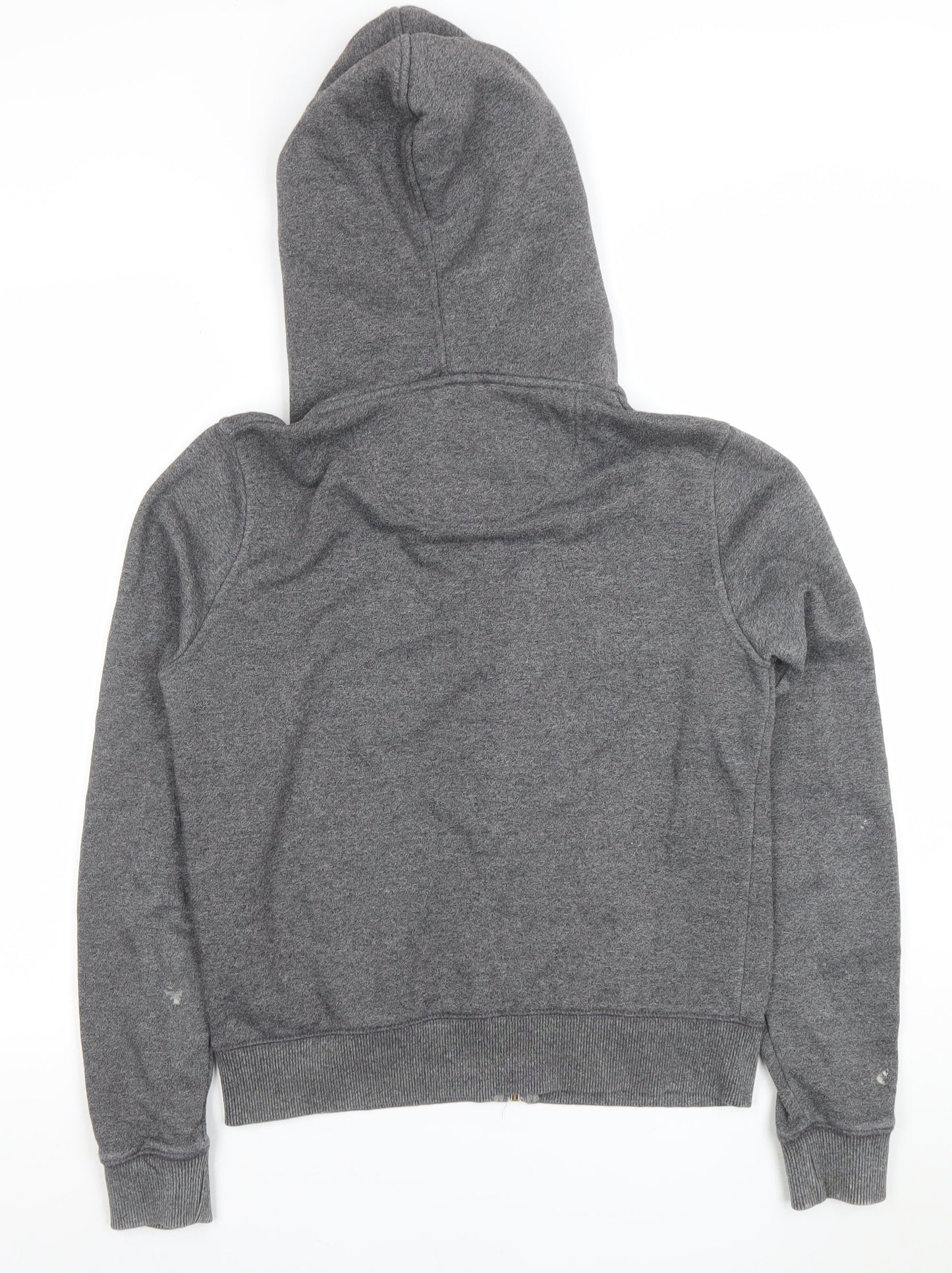 SoulCal & Co Women Grey Full Zip Hoodie UK 12 Cotton Blend Casual