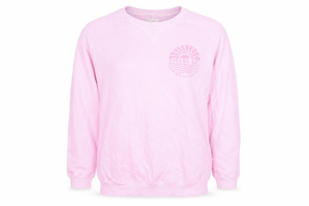 Next Women Pink Cotton Crew Neck Pullover Jumper Size S